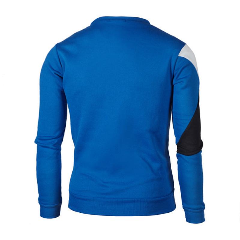 Autumn/winter Men's Casual Fashion Stitching Contrasting Casual Long-sleeved Pullover Sweatshirt