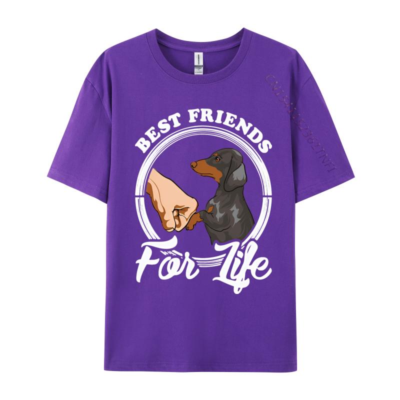 Dachshund Lover Best Friends Life Vintage Tshirt Wholesale Europe T Shirt Cotton Unisex Tops Tees 3d Printed T Shirts