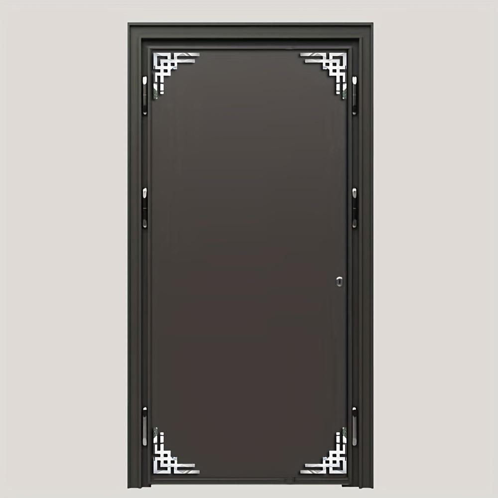 4PCS Acrylic Mirror Sticker,Corner Onlay Hollow Stickers Self Adhesive Wall Mirror Stickers Removable Peel and Stick for Home