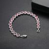 Herzliches 4x4 Valentinstagsgeschenk: modisches Damenarmband mit pavé-gesetztem Kupfer und Zirkonia