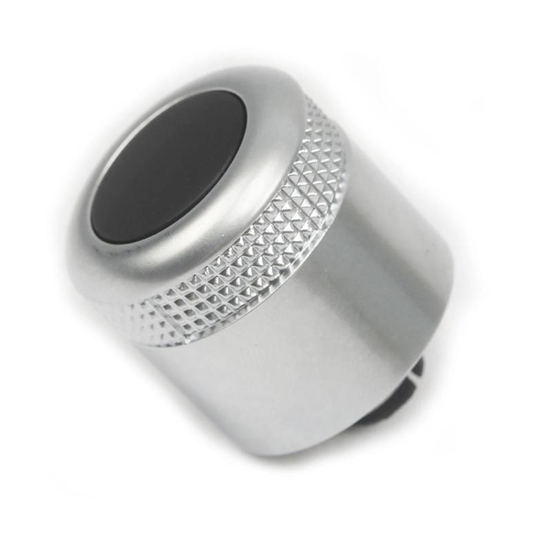 Car Audio Knob Volume Control Knob Silver Color Stable Characteristics Brand New Condition For S6 C6 2007-2010