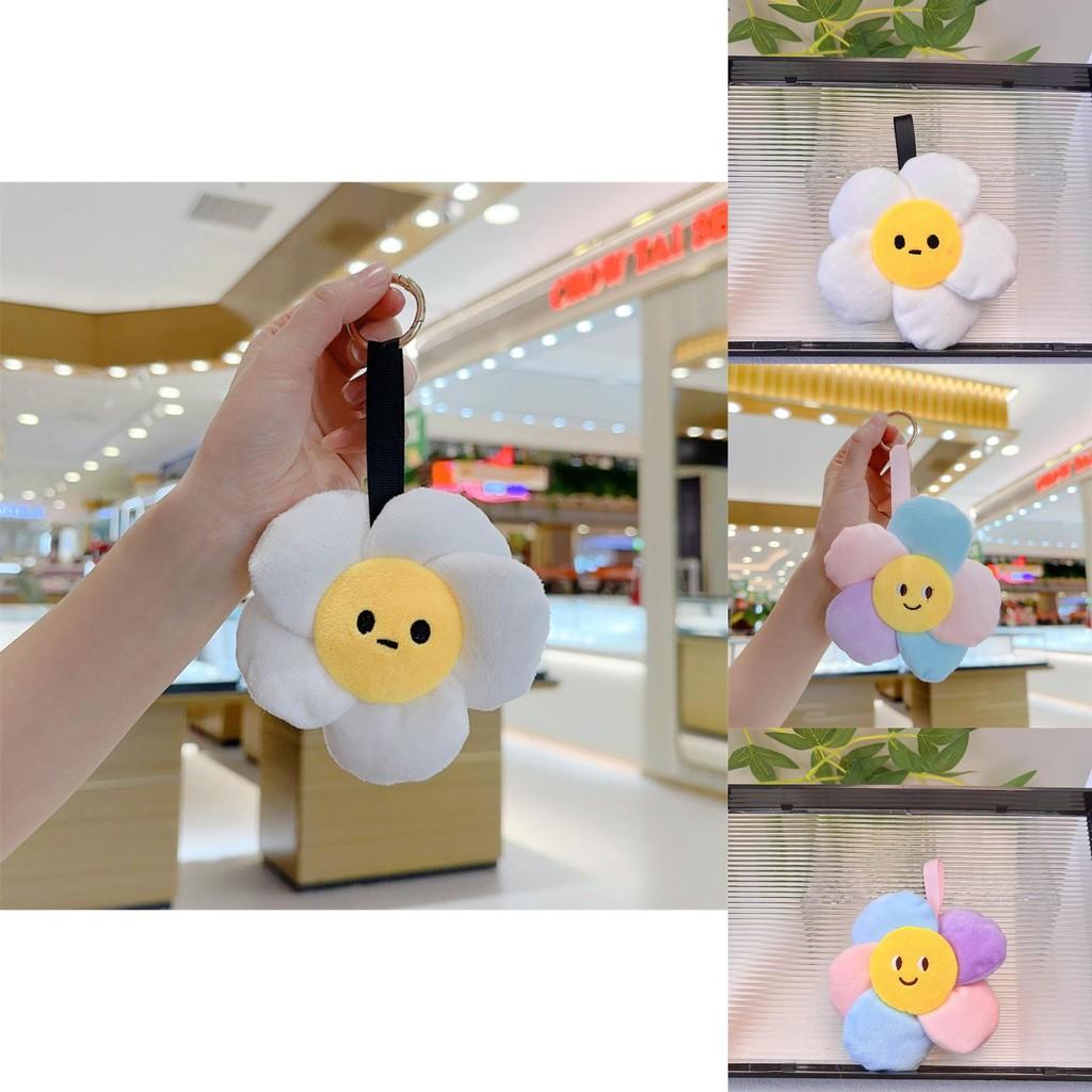 Kreativer bunter Sonnenblumen Plüschtier Schlüsselanhänger Ideal für Kindergeschenk 13cm Höhe