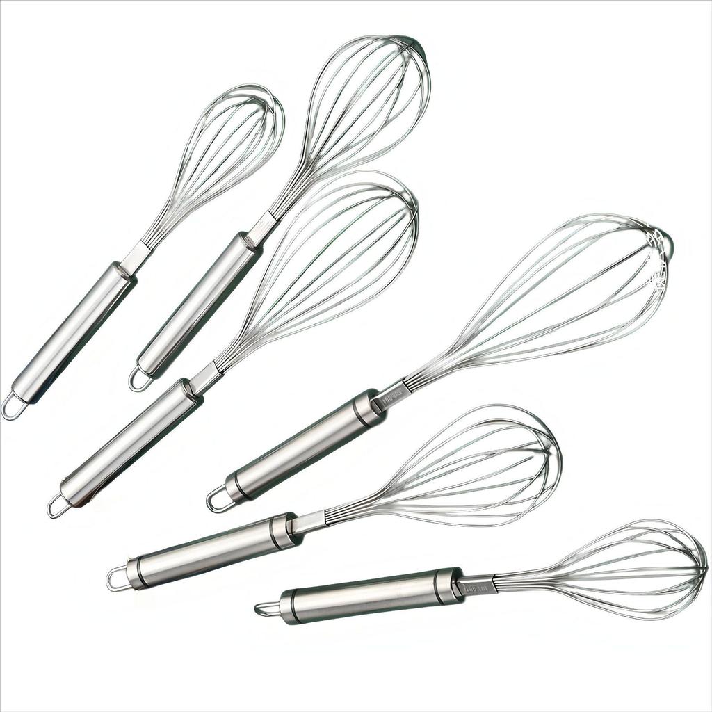 304 & 201 Stainless Steel Handheld Egg Whisk and Cream Beater