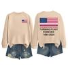 Women's Fashion Casual Long Sleeve Printed Round Neck Sweatshirt Top