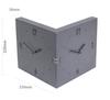Corner Double-Sided Clock, Handmade Wooden Double-Sided Wall Clock, Stylish Wall Clock, Nordic Style Clock, Interior Decor
