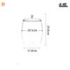 Spacious Transparent Storage Jar for Kitchen Pantry Organize Grocery Essentials in Style