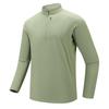 Bird House Style Men's Autumn/Winter Long Sleeve Round Neck Half-Zip Sweatshirt, Elastic and Warm for Outdoor Sports