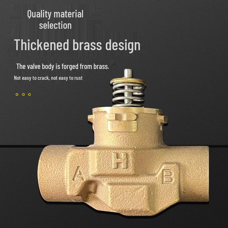 Electric Brass Two-Way Ball Valve with Two-Wire Control, Normally Closed/Open, for Water Pipeline