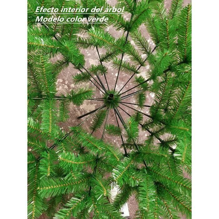 Artificial Christmas Tree - Solagua - 210 Cm - Glitter Green - Metal Stand Included