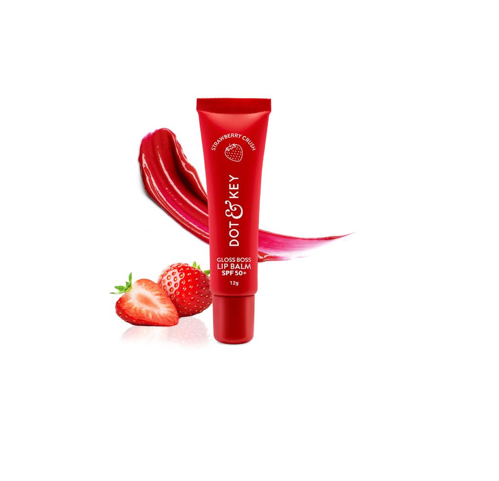 Dot & Key SPF 50 Lip Balm for Moisturization,Soft,Naturally Pink Lips,Strawberry Strawberry (Pack of: 1, 12 g)