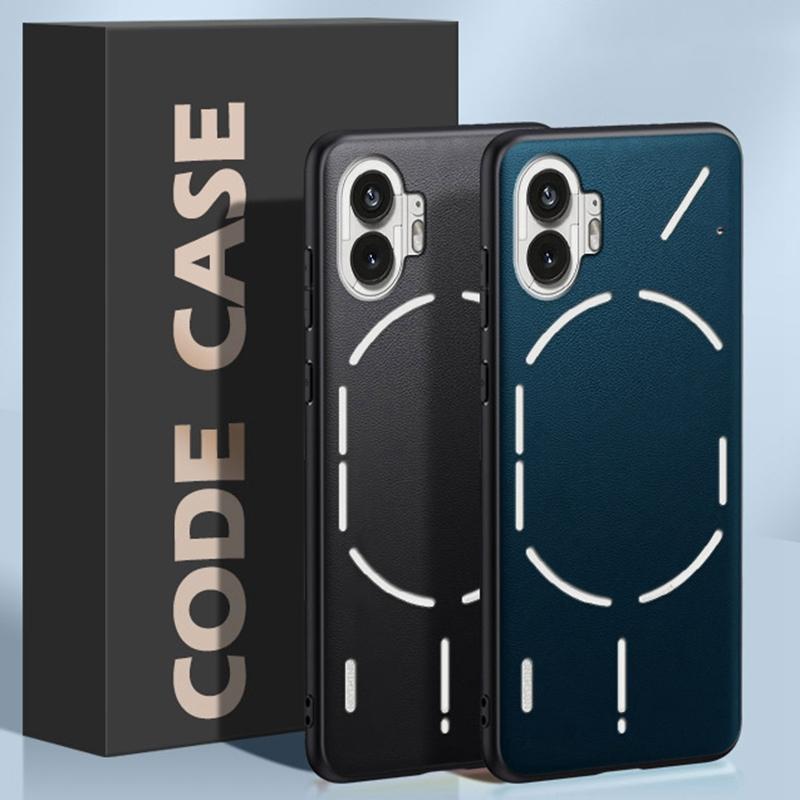 Luxuriöse PU-Lederhülle für Nothing Phone 1 One Rückseite Matte Silikon Vollschutz Handyhülle für Nothing Phone1 5G Coque