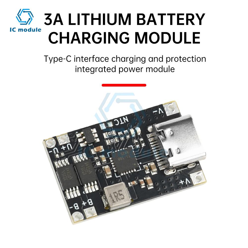 5V 3A Step-Down Power Supply Charging Module DC 4.5-12V TYPE-C USB Lithium LiPo Battery Charger Protection Circuit Board