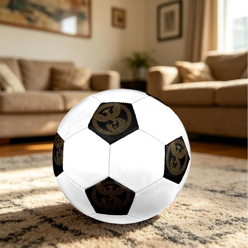 1PC Phoenix Artwork Soccer Ball Size 5 Football Machine Sewn Indoor/Outdoor Universal Football Gift W66