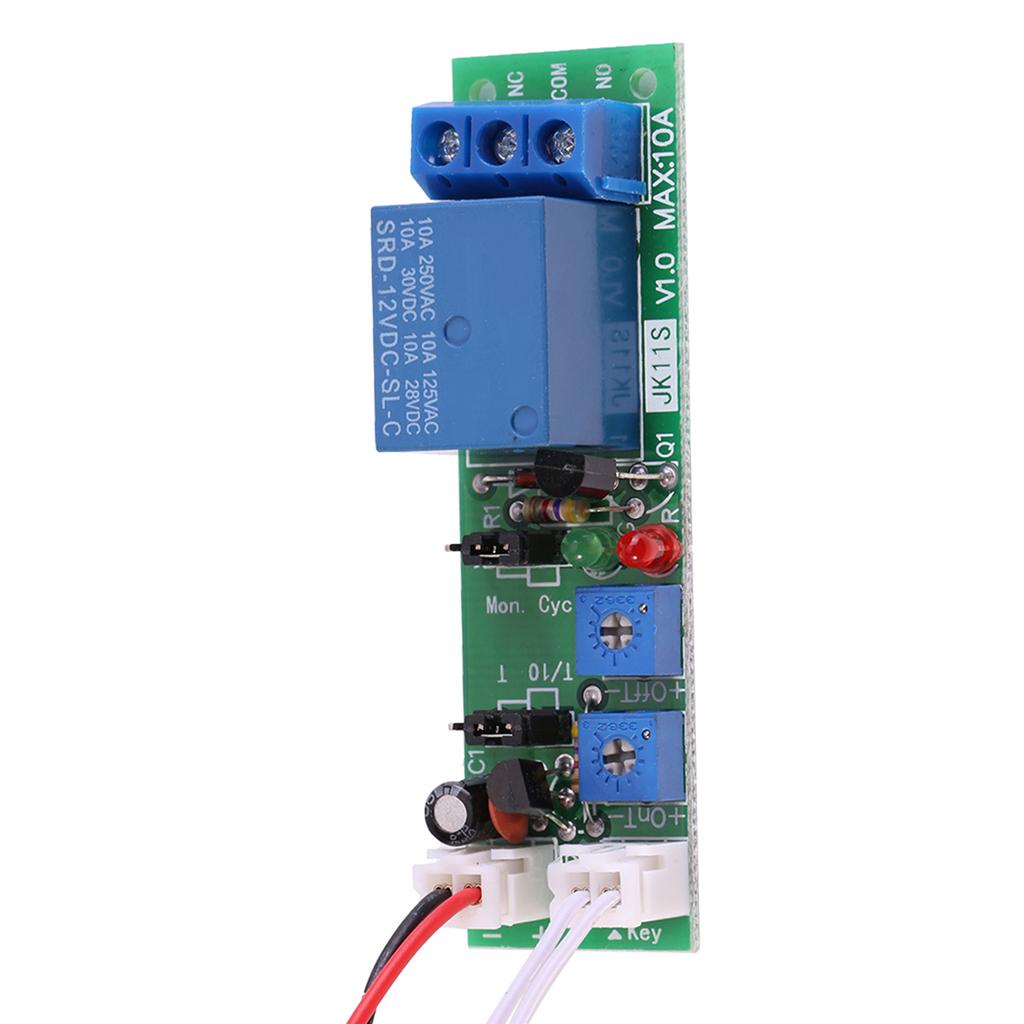 Adjustable Cycle Timer Delay On Off Switch Relay Module (DC12V,0 120min)