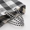 Letra BIG CHECK - Handmade Basket Bag - Mercado Bag - BlackWhite (M)