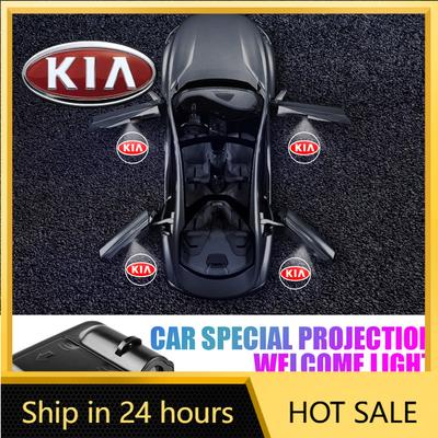 2026 Hot Car Sticker 1/2/4Pcs Car Door Projector LED Lights HD Welcome Lamp For Kia Rio Picanto Sportage Niro Morning Ceed ProCe