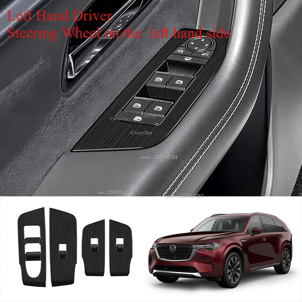For Mazda CX-60 CX60 -2024 CX90 CX80 2024 2025 abs Gearbox Gear Shift Panel Trims Window Switch Lift Button Cover Trim
