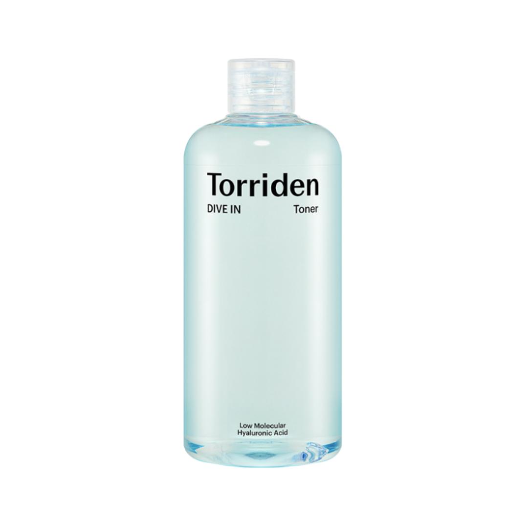 TORRIDEN DIVEIN Low Molecular Hyaluronic Acid Toner 500ml + Stretch Cotton Pads 60pcs Set