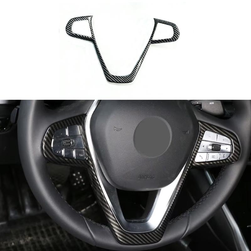 Car Steering Wheel Covers Stickers For BMW 3 5 7 Series G20 G30 X3 X5 X7 G01 G05 G07 GT6 G32 G11 -2025 Accessories