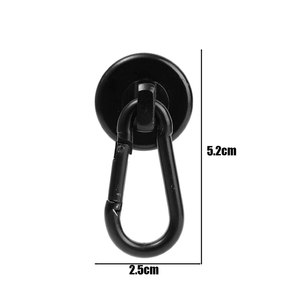 Heavy Duty Carabiner Magnetic Hooks 360°Rotating Strong Magnet Ring Keychain Hanging Hook with Swivel Storage Rack