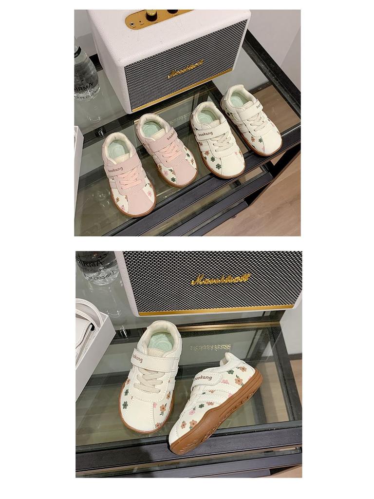 AGAN Girls' Non-Slip Soft Sole Toddler Board Shoes - 2025 Autumn Casual Sport Style