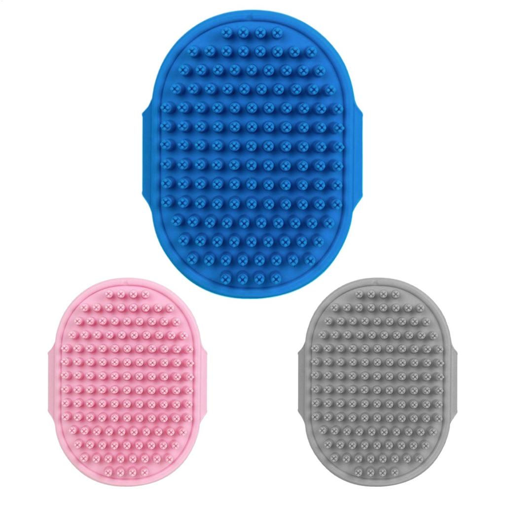 Pet bath brush Dog massage brush Pet massage gloves Pet bath gloves dog washing brush Dog Shower Brush Grooming Scrubber