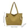 Shoulder Strap Leisure Shoulder Bag Large Capacity Women Tote Bag Casual Corduroy Handbag  Travel