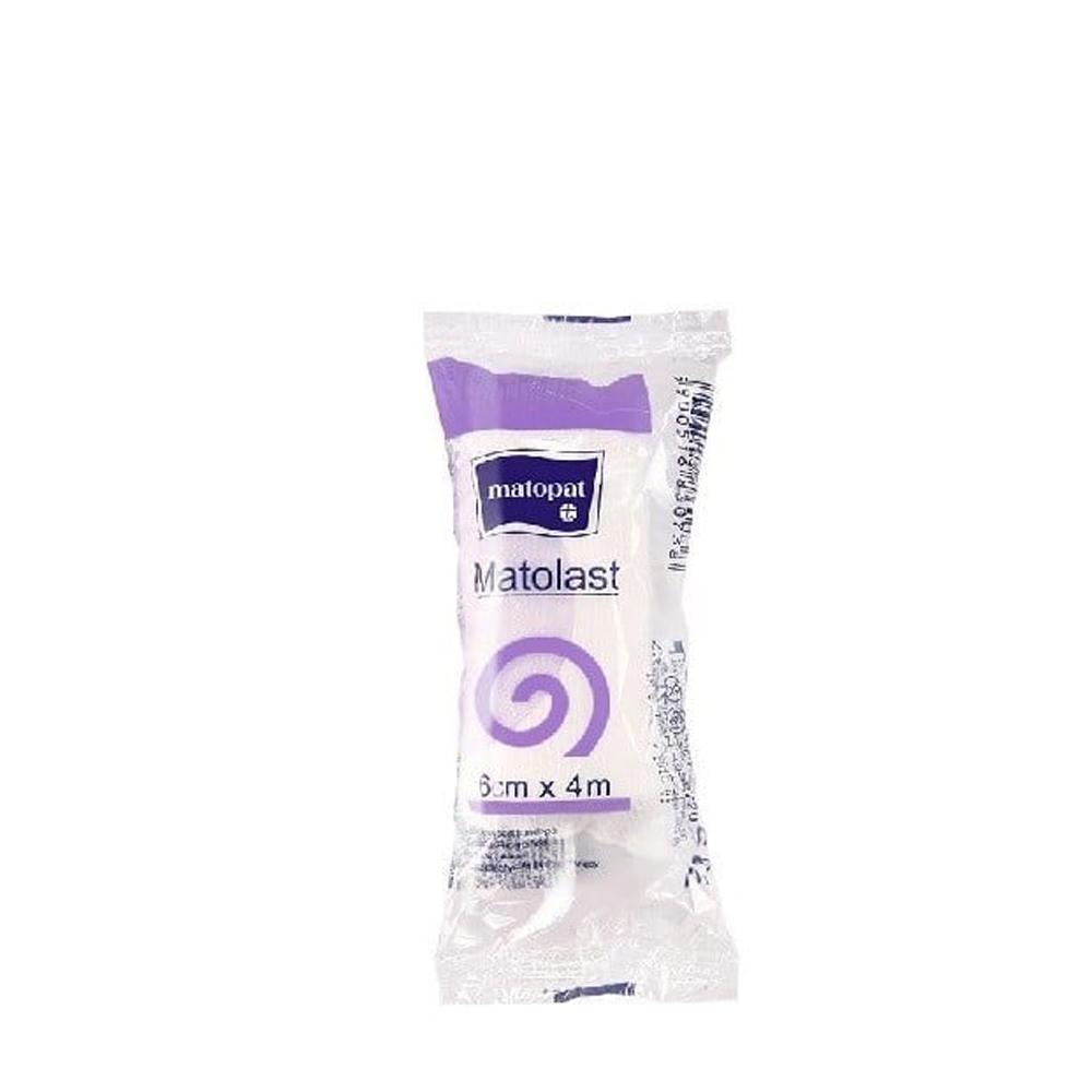 Elastic Bandage 6cm x 4m Supporting Compression Matolast 1 pc