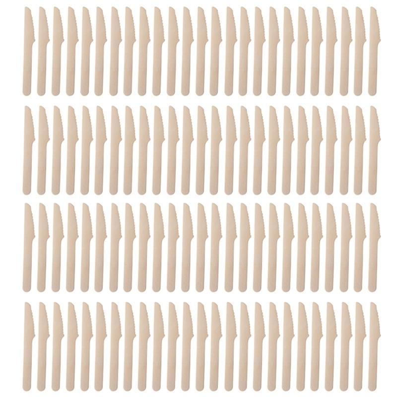

Wooden Eating Utensils Pack of 100 Disposable Cutlery Spoon Fork Knife Birchwood Cutlery Set Environmentally Friendly