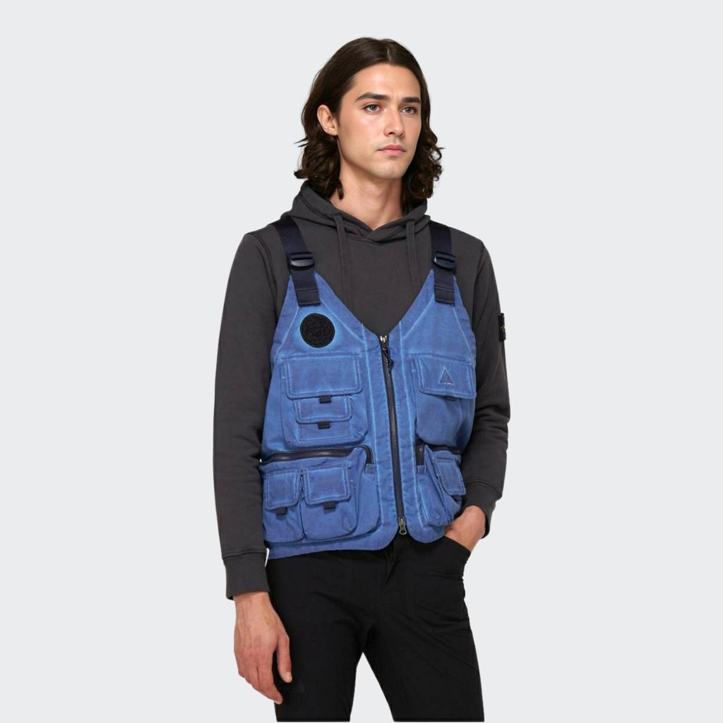 Nike ACG Multi-Pocket Utility Fishing Vest Men Vests Denim CZ4001-492