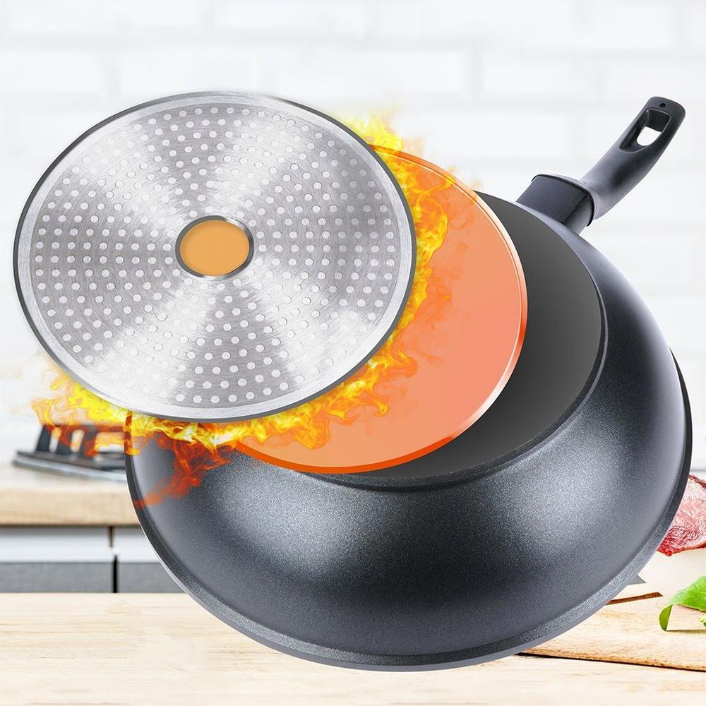 Wok Granitowy Patelnia Głęboka do Smażenia Duszenia Orion Grande 30 cm