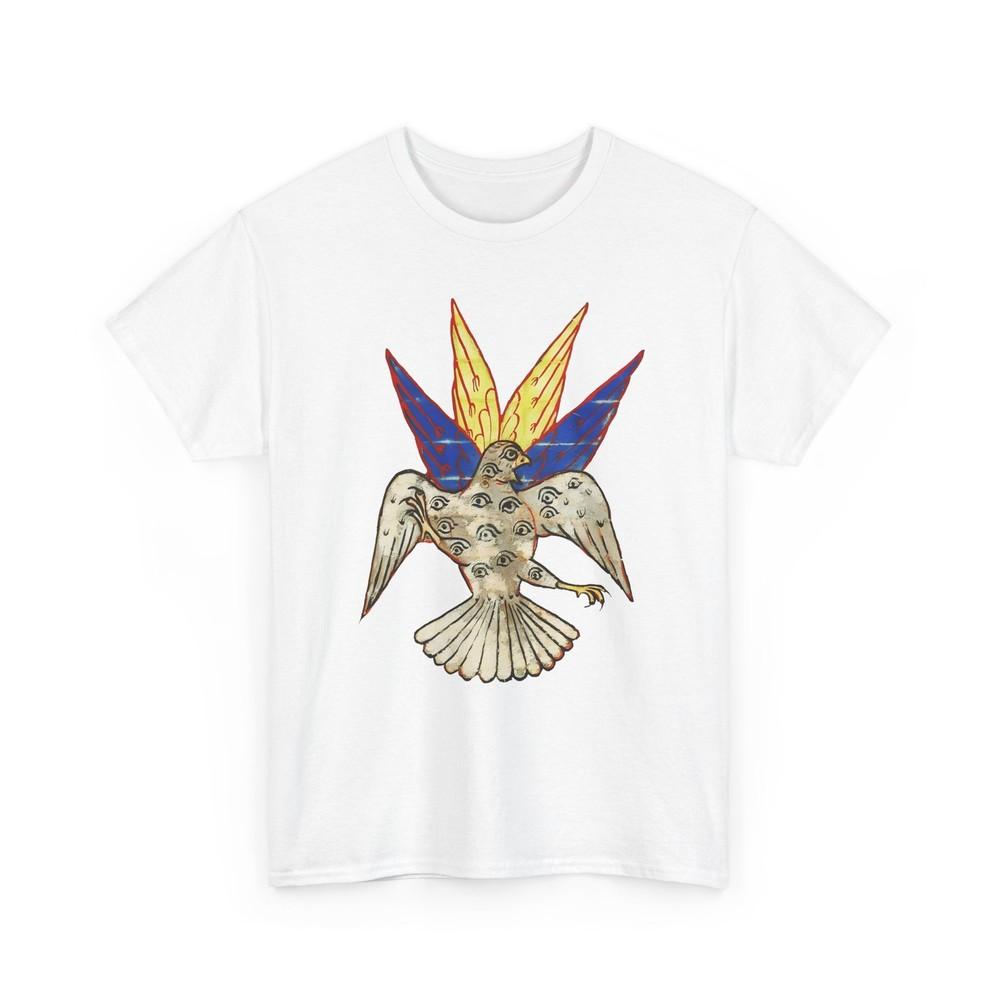 

13th century illuminated manuscript of the book of revelation seraph tshirt 3XL