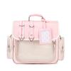 JK Transparent Mochilas Y2K Mochila Preppy Ita Bag High Capacity Bolsas Commuter Backpack Bags for Woman