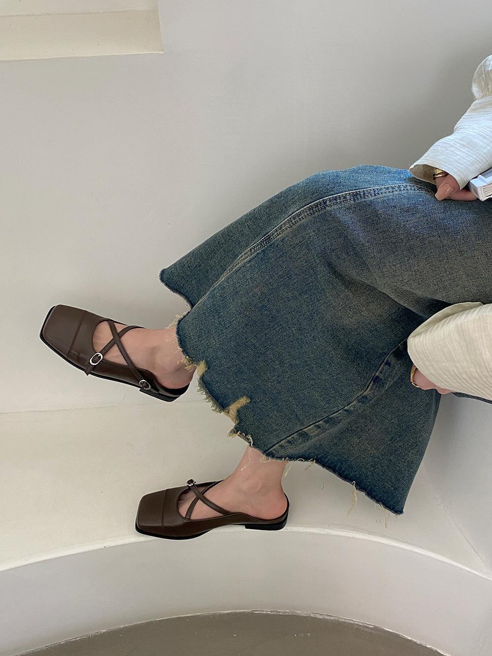 мода повседневные женские шлепанцы тапочки с квадратным носком летние уличные туфли мюли — фото 5