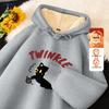 GENIOLAMODE Men's Heavyweight Fleece Hoodie with Cartoon Print