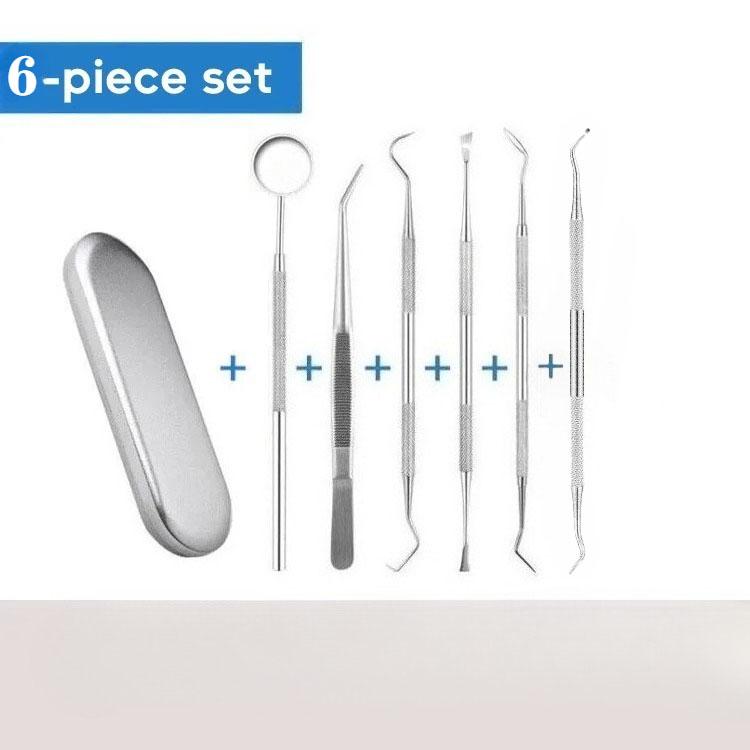Stainless Steel Dental Tools Mouth Mirror Probe Tartar Protector Tartar Tools Dentist Tool Set With iron box Family travel
