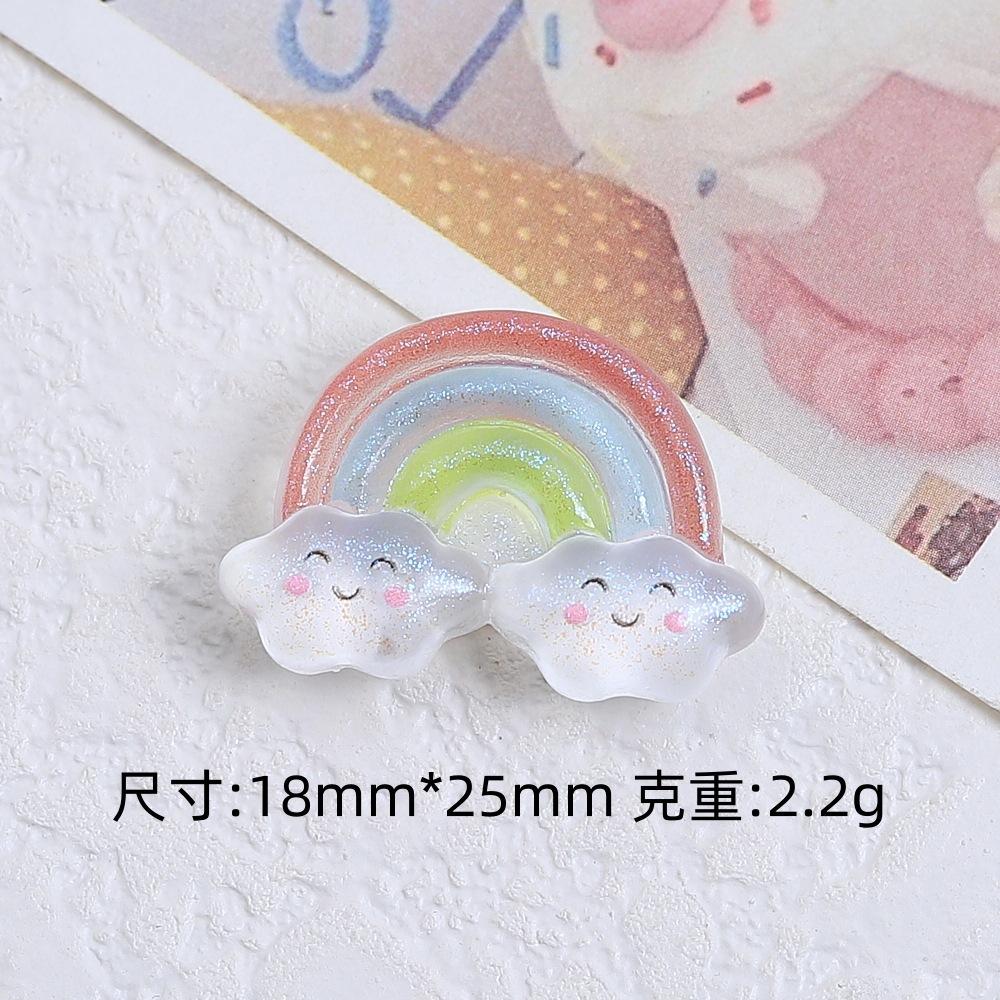Z83 5PCS Resin Cartoon Sparkling Colorful Sunflowers Candy,Butterfly Ice Cream for Scrapbooking DIY Jewelry Making Accessories