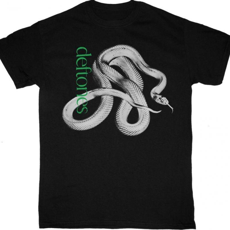Deftones Logo Snake Black T-Shirt S разноцветный