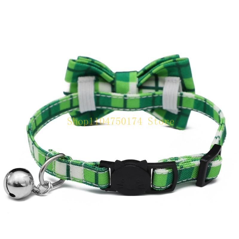 ShamrockCat Collar CatBowTie Christmas CatNecklace For Cat With Irish CatCollar catBandana SaintPatrick Day top sale