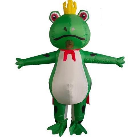 Halloween Pink Salamander Frog Inflatable Costume, Funny Cartoon Full-body Inflatable Suit for Party Performance