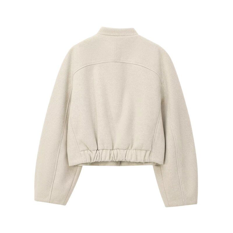 Fashion Wind 2024 New Fall Women's Clothing Easiest for Match Stickers Pocket Decoration Short Pilot Jacket Outwear 8741279