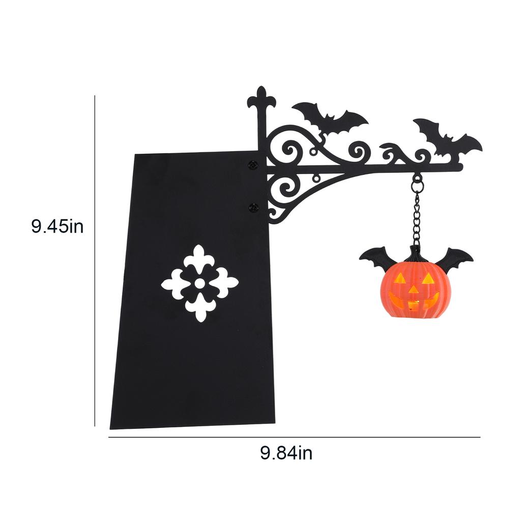 Bookshelf Lamp Library Lantern Light Cute Reading Ghost Hanging Night Light, Vintage Ornate Bracket Book Nook Light, Halloween