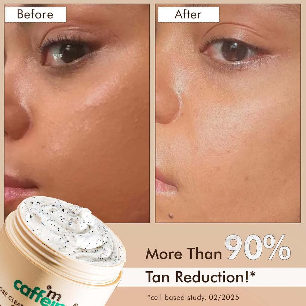 mCaffeine Pore Cleanse Coffee Cookie Detan Face Mask 100g For All Skin Types Blackhead Control