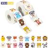 500Pcs/Roll Cartoon Animal Reward Stickers 2.5cm/1.0in Diy Decor Perfect For Learning Games Notebook Pad Fridge Gift Seal Labels
