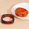 Maillard style, colorful resin, irregular bracelet, geometric temperament, exaggerated bracelet.