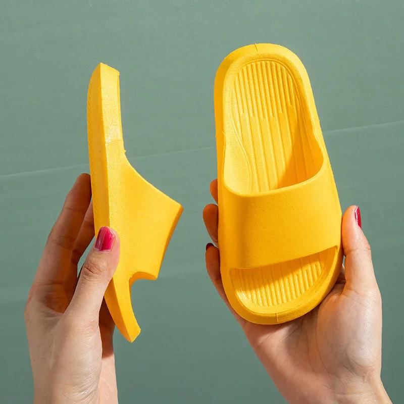

Children Casual Slippers Solid Color Breathable Non-Slip Home Bathroom Indoor Shoes Beach Kids Soft Slippers Boy Girl Beach Shoe 26Inner15cm жёлтый