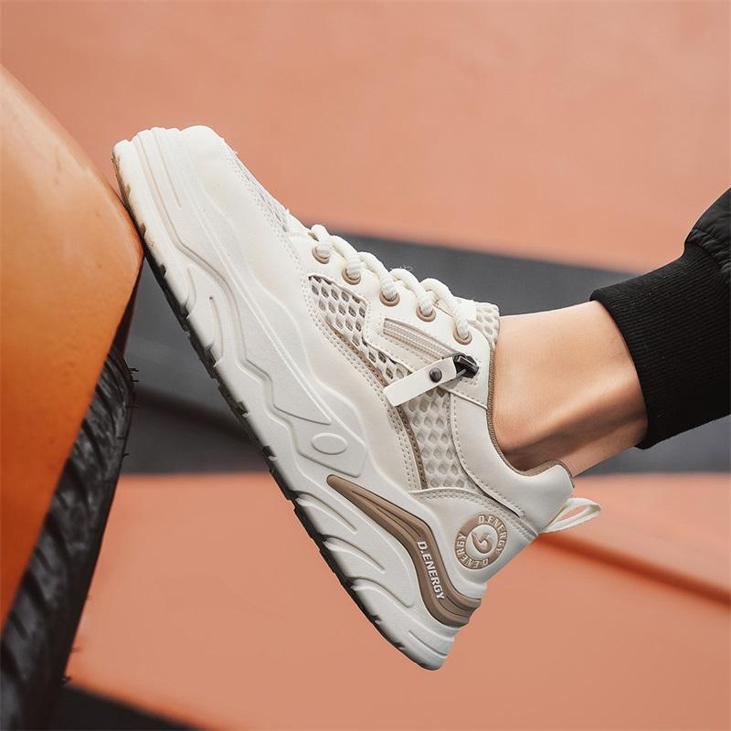 Herren atmungsaktive Netz-Freizeit-Sportschuhe Sommer Neu Gehen Schuhe Mode Trendige Schuhe Weichsohle Studenten Sneaker Laufschuhe