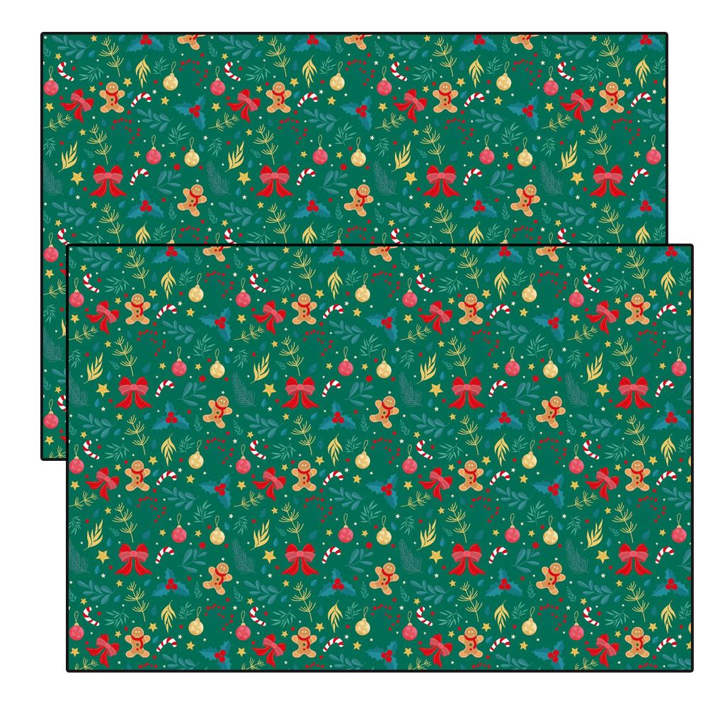 Christmas Kraft Wrapping Paper Cartoon Xmas Tree Santa Claus Gifts Packaging Paper DIY Craft Home Party Decoration Kraft Paper
