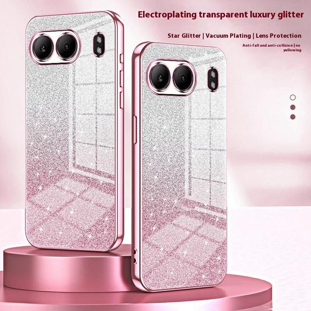 

For OnePlus Nord 4 Case Electroplating Gradient Glitter TPU Phone Cover Purple