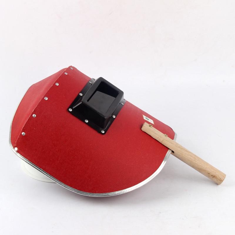 Red Steel Welding Face Shield, Anti-UV, Semi-Automatic, Waterproof